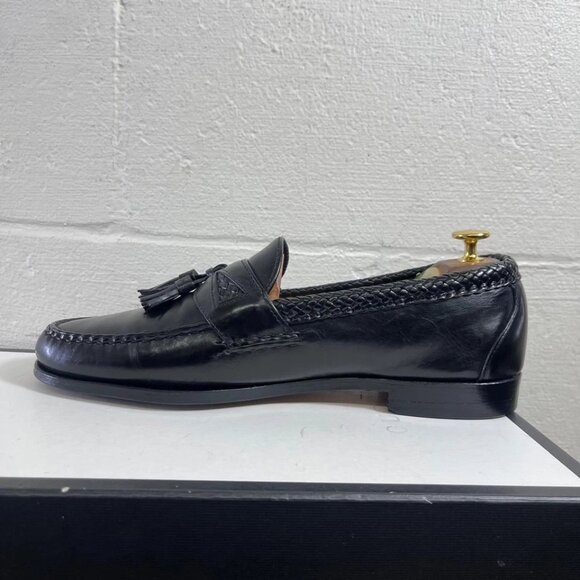 Allen Edmonds 47711 Maxfield Black Leather Tassel Loafers Dress Shoes Men's 11 D - Picture 5 of 9